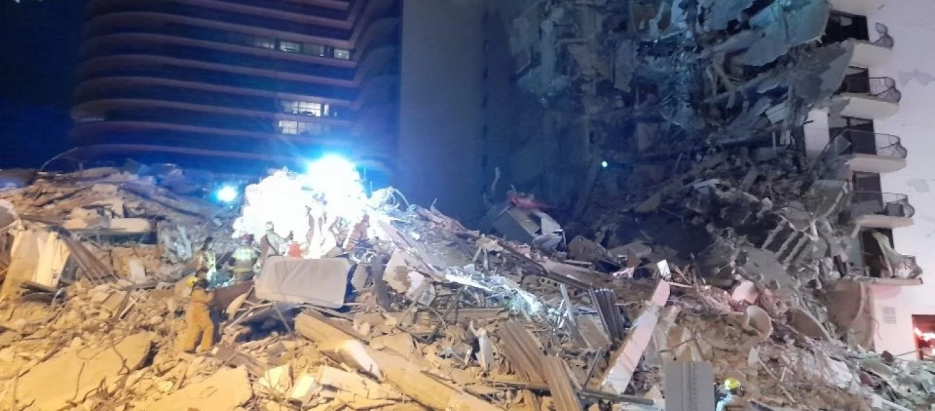 Μαϊάμι: Κατέρρευσε κτίριο 12 ορόφων - Ένας νεκρός & πολλοί τραυματίες - Δείτε σοκαριστικές εικόνες και βίντεο